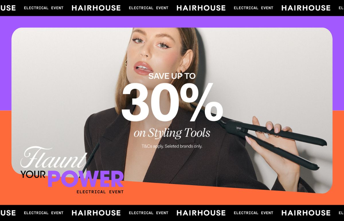 Save up to 30% on selected Styling Tools at Hairhouse