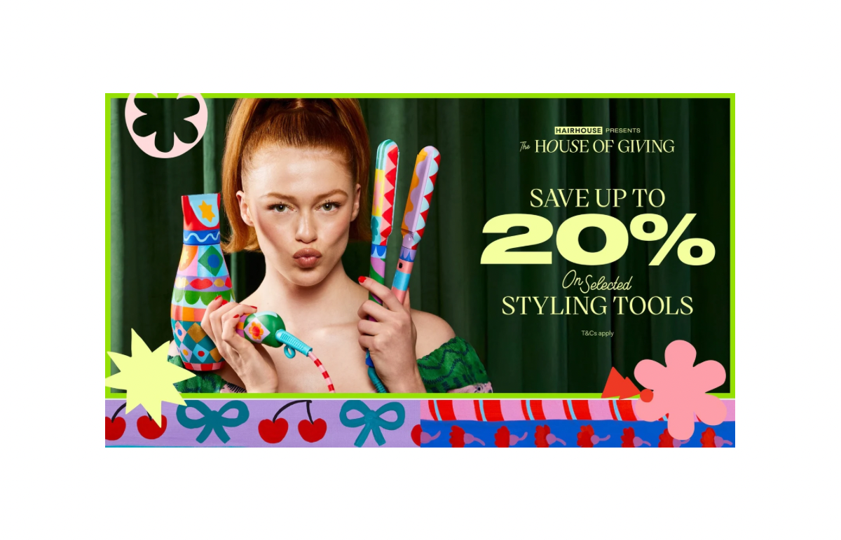 Save Up to 20%Off on selected Styling Tools. T&C'S Apply