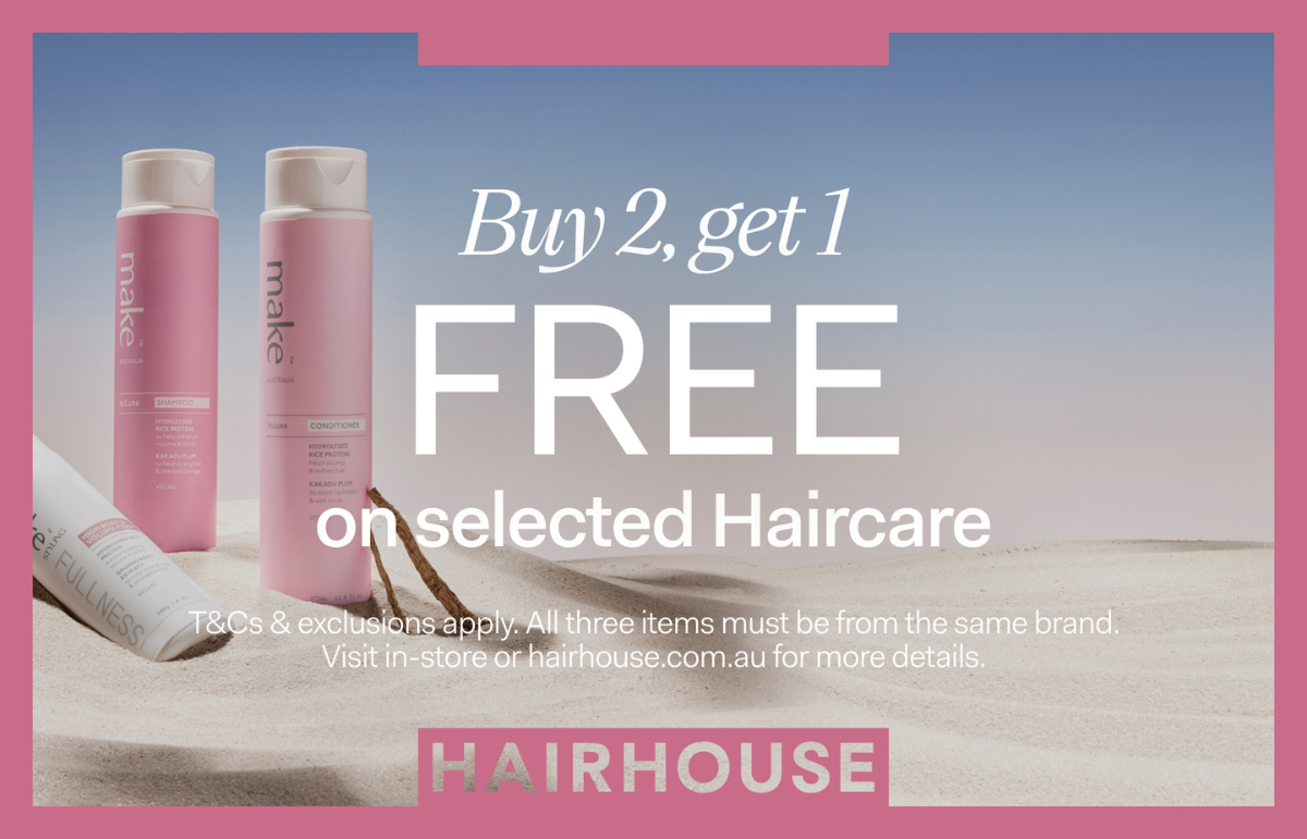 Hairhouse - Buy 2, Get 1 FREE on Selected Haircare