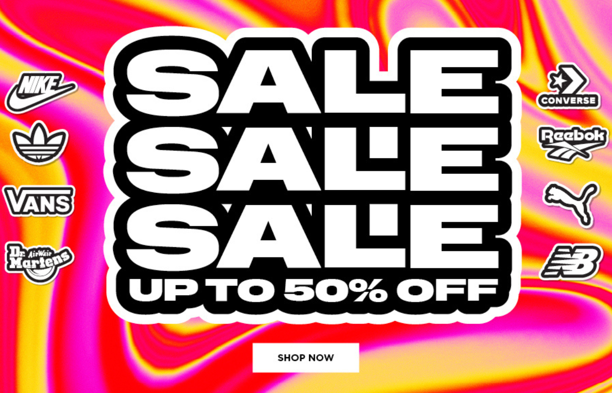 Up to 50% OFF Kicks