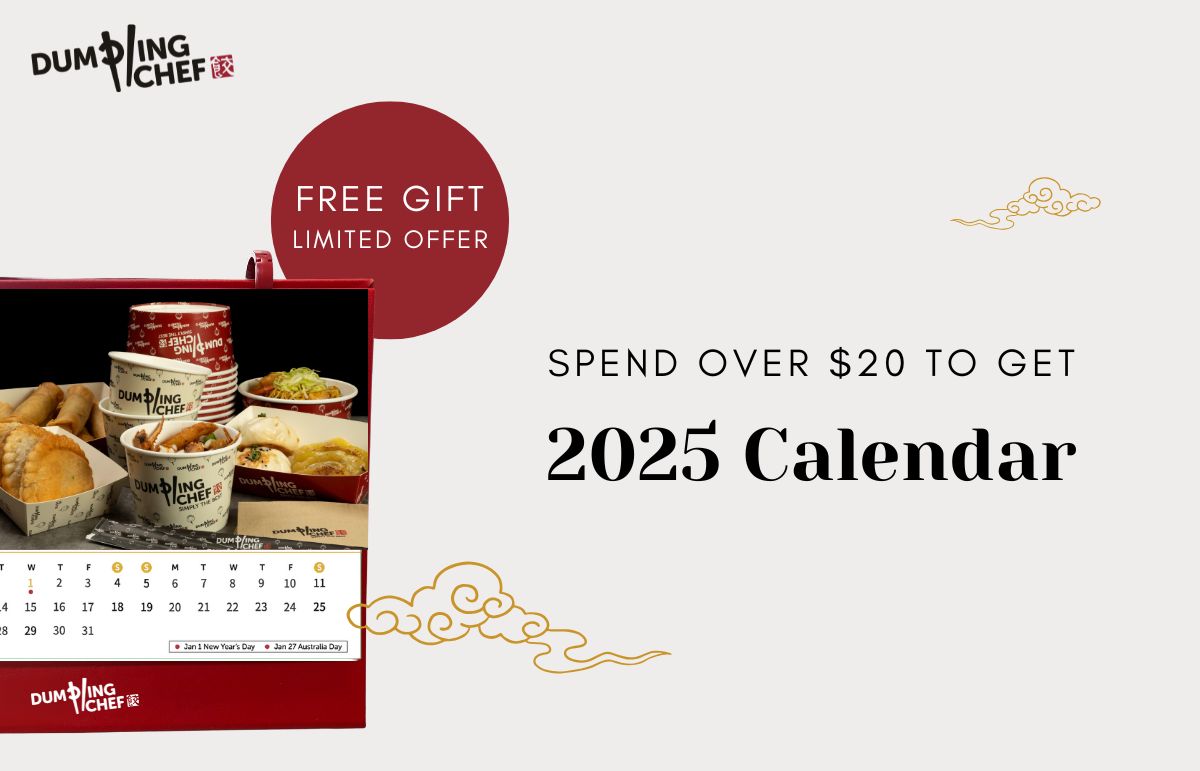 Dumpling Chef - Spend over $20 to get a 2025 calendar